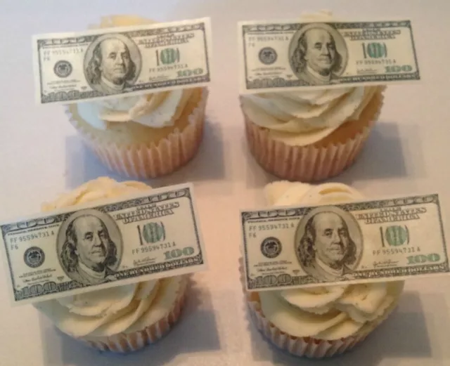 Edible Money wraps for cakes $100 bill Frosting paper strips One hundred  dollar