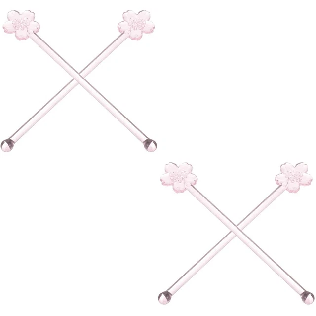 4 cucharas de sopa agitador de flores de cerezo batidora para agitador de frutas agitador beber agitador
