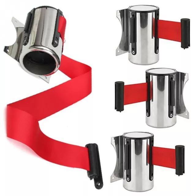Stylish Stainless Steel Retractable Shop Tool Wall Mount Queue Barrier