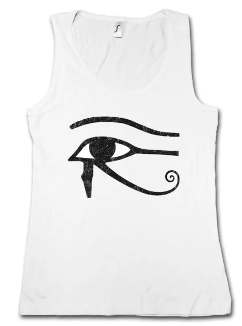 EYE OF HORUS I SIGN DAMEN TANK TOP Horusauge Ra Auge Sun God Sonnengott Ägypten