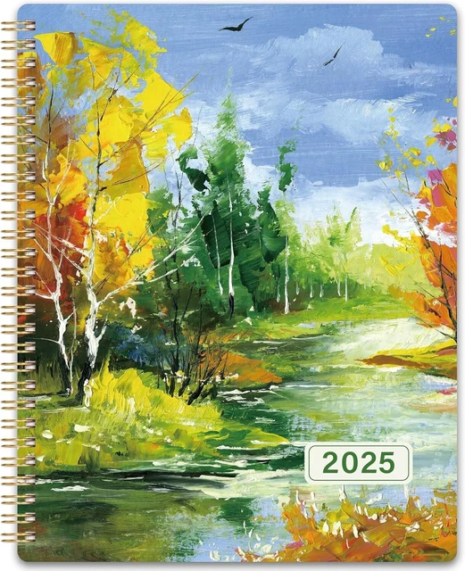2025 Planner – Weekly & Monthly Planner 9x11 Inches With Colorful Tabs, Twin-Wire Binding, Back Pocket - View #4