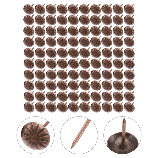 Sofá de Espuma Uñas Gabinete Estético Habitación Decoración Tapicería Decorativa Tacks Hierro Rojo