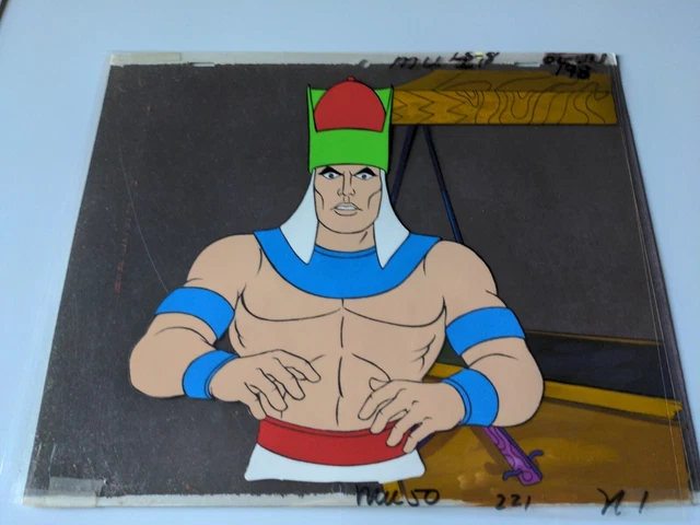 HE-MAN ANIMATION CEL vintage PP MOTU cartoon production art Background ...