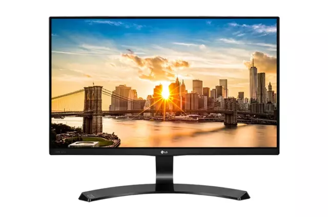 LG 24mp68vq 24'' HDMI FHD Frameless Monitor  With Power Adapter No Stand