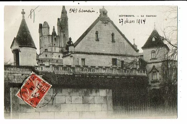 CPA-Carte postale-France-Septmonts- Le Château -1914 -VMO14766