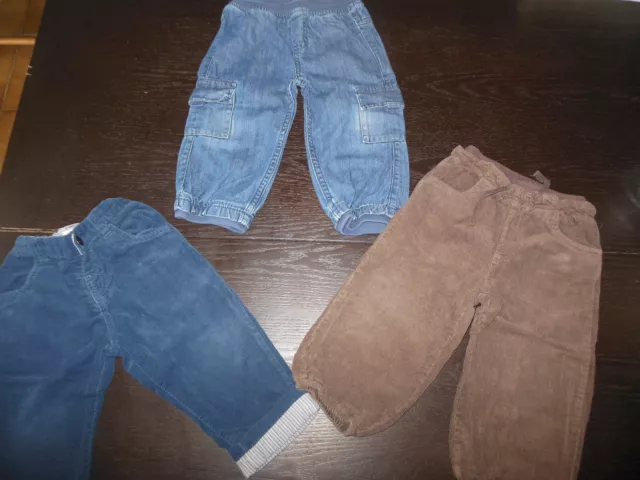 Lot de 3 pantalons bébé taille 18 mois