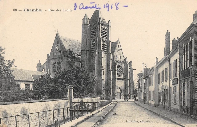 Cpa 60 Chambly Rue Des Ecoes