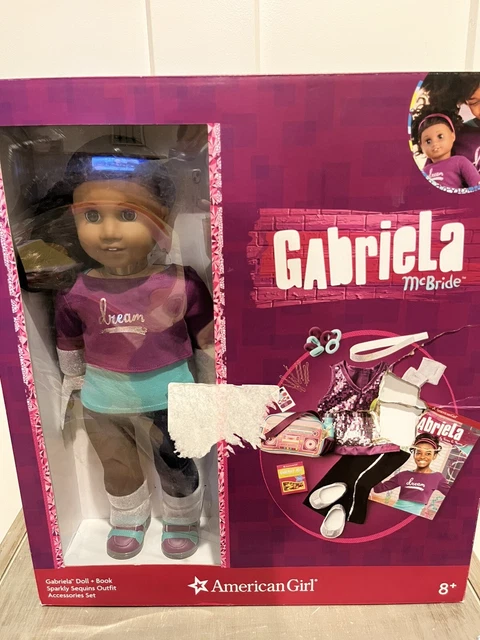 American Girl Doll Gabriela -no sparkle dress box damage GOTY 2017