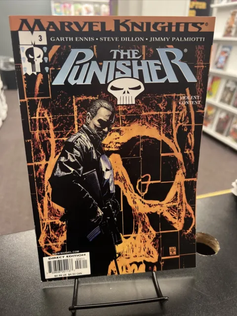 The Punisher #3 Marvel Knights 2001 MCU Comic Book Garth Ennis Tim Bradstreet