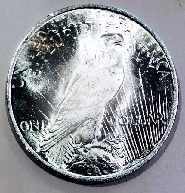 1923 Peace Dollar! Absolute Eye Popper$$ Huge Gem Bu+++++++ Wow$$$$Nr #F169