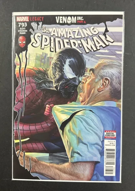 AMAZING SPIDERMAN #793 (Marvel 2018) Venom Inc, Pt. 4 Alex Ross!