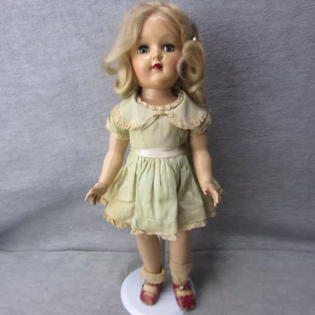 Vintage IDEAL Toni Doll Orig Tagged Dress Wig Hair Sleep Eyes 14.5in P-91 USA