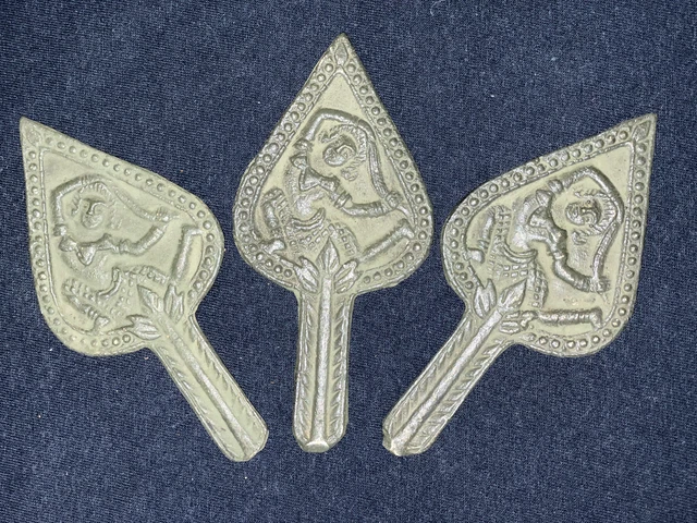 LOT 3 POPILS RITUEL SACRÉ KHMER ANGKOR AVEC DIVINITÉ cérémonie  Cambodge Asie 1
