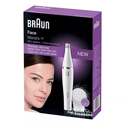 Braun Face Spa, Depilatore Donna Epilatore Viso, Accessori Inclusi, Ideale per l