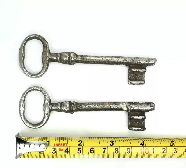 2 Antique Unique Iron Key Vintage Door Skeleton Keys Rustic Home Decor Old Key