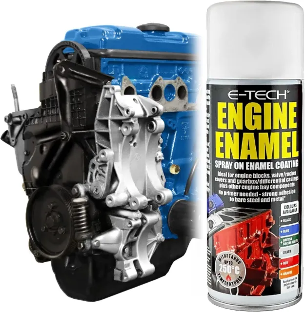 Vernice smaltata motore resistente al calore 400 ml - spray su vernice ad alta temperatura (blu)