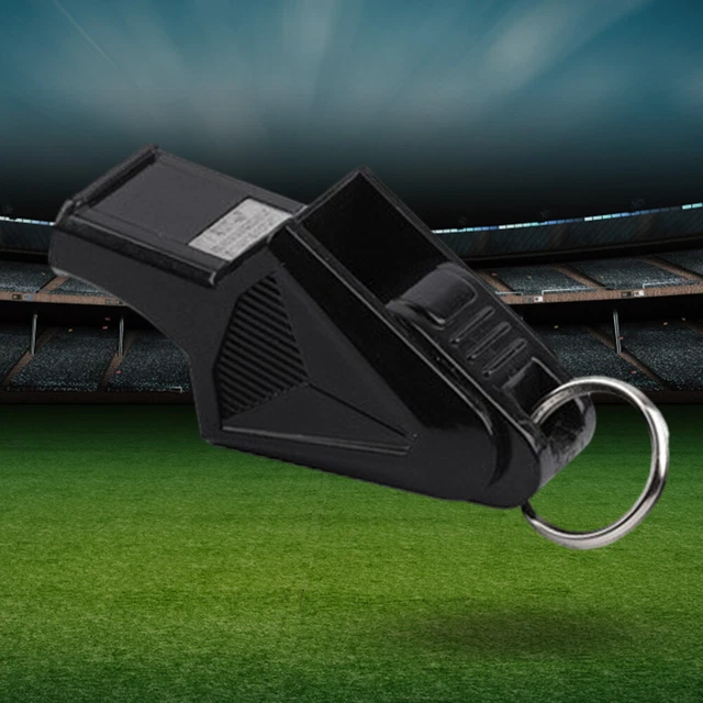 Referee Whistles Plastic Whistle for Referee Competition Training (Black) #F