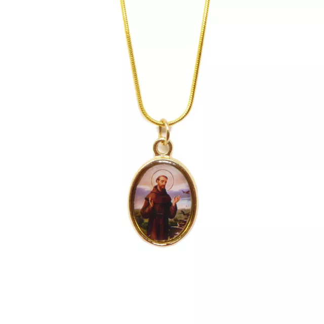 14kt Gold Filled St. Francis Xavier Petite Pendant | The Catholic Company®