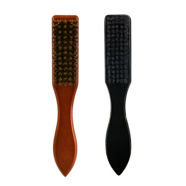 1PC Nylon Beard Mustache Comb Wood Handle Hair Brush Shaving Tool For Men