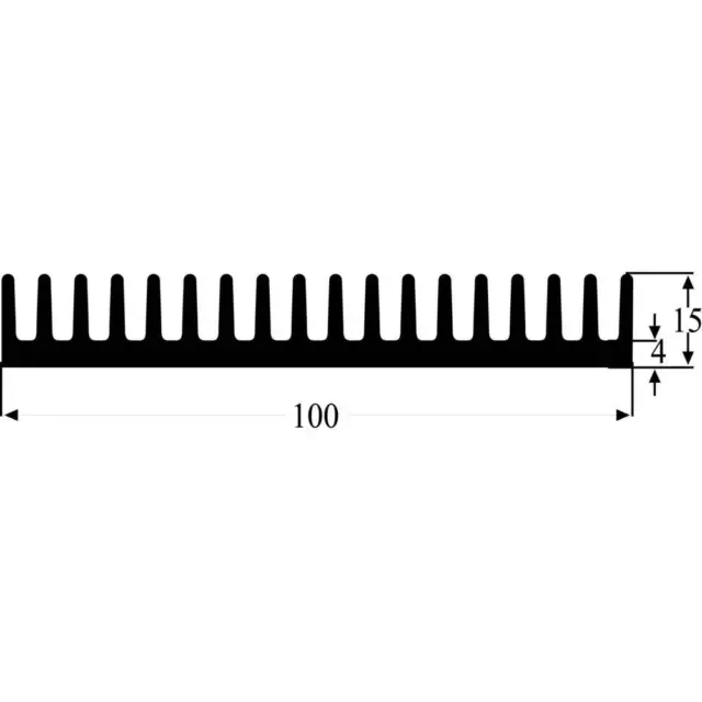 Fischer Elektronik 10022634 SK 81 100 SA Dissipatore estruso 2 K/W (L x L x A)