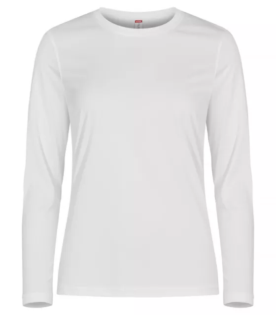 T-shirt Maglia Maglietta Donna Sfiancata Microfibra Manica Lunga Running