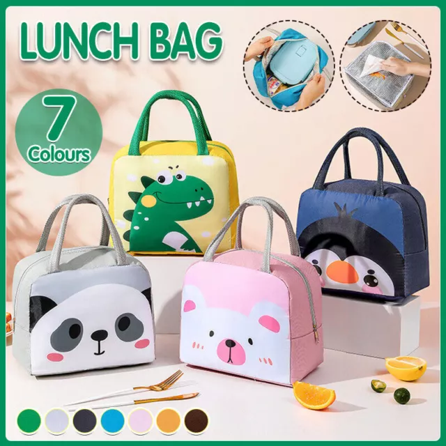 Portable Lunch Bag Insulated Thermal Cooler Box Carry Tote Travel Picnic Bag AU