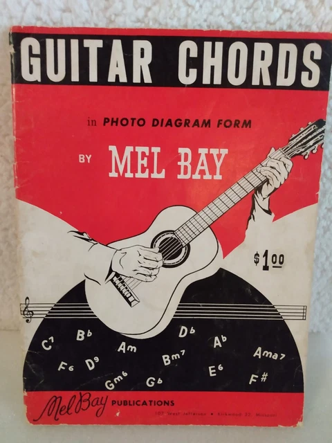 Guitar Tab Book Mel Bay Guitar Chords In Picture And Diagram Form - Foto 3