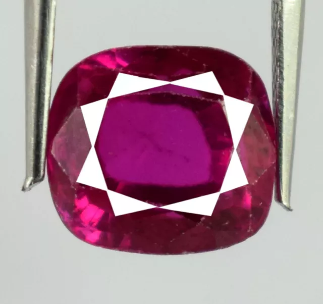 8.20 CT Rose Rubellite Tourmaline Gemme Coussin Naturel Certifié A96526 Ebay