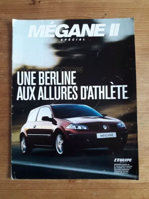 catalogue brochure publicitaire RENAULT Mégane - l'Equipe