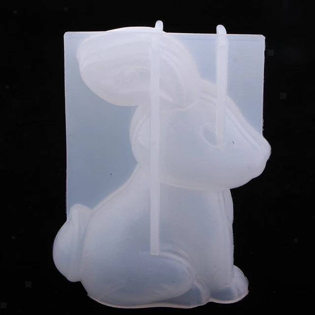 Süße Kaninchen förmige klare Silikonform, Harzguss Epoxid Form für DIY