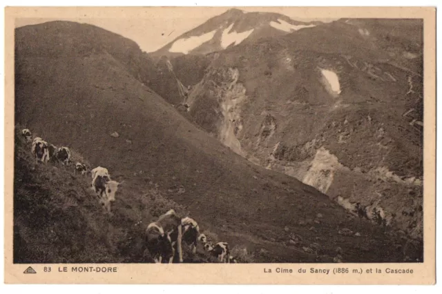CPA 63 - LE MONT DORE (Puy de Dôme) 83. La Cime du Sancy et la Cascade (Herd
