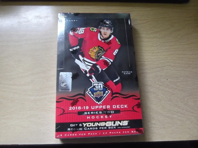 Factory Sealed 2018/19 Upper Deck Hockey Series 2 Hobby Box W/Young Guns Hart Rc