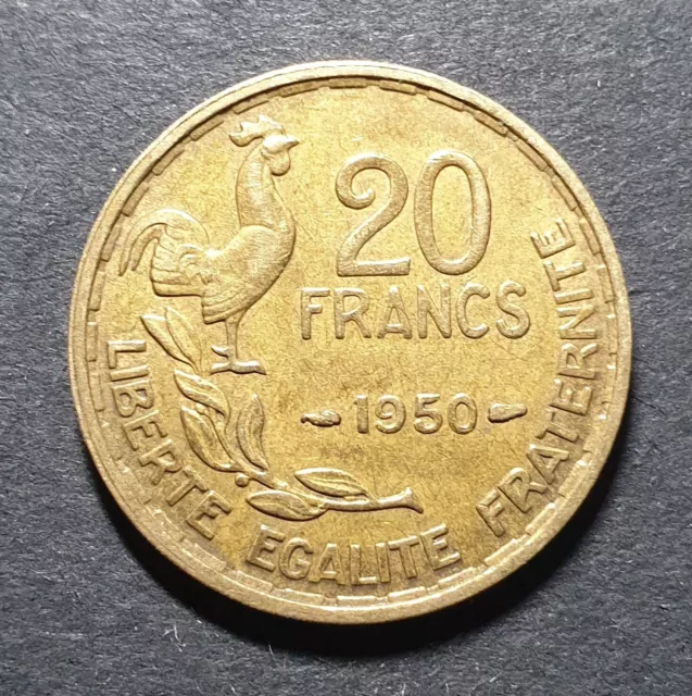 20 francs G.Guiraud 1950 3.Faucilles  "Livraison : Gratuit"