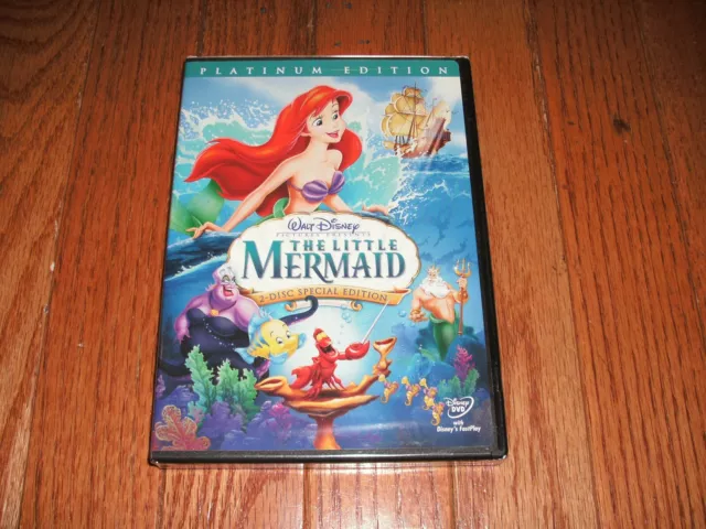 Brand New Sealed. Disney's The Little Mermaid on DVD. With Buena Vista stamp.