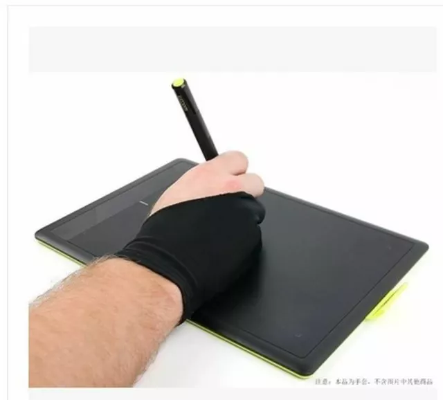 1 PC Artista Guanto 2-fingers Disegno Antivegetativi Grafico Tablet Sporcare