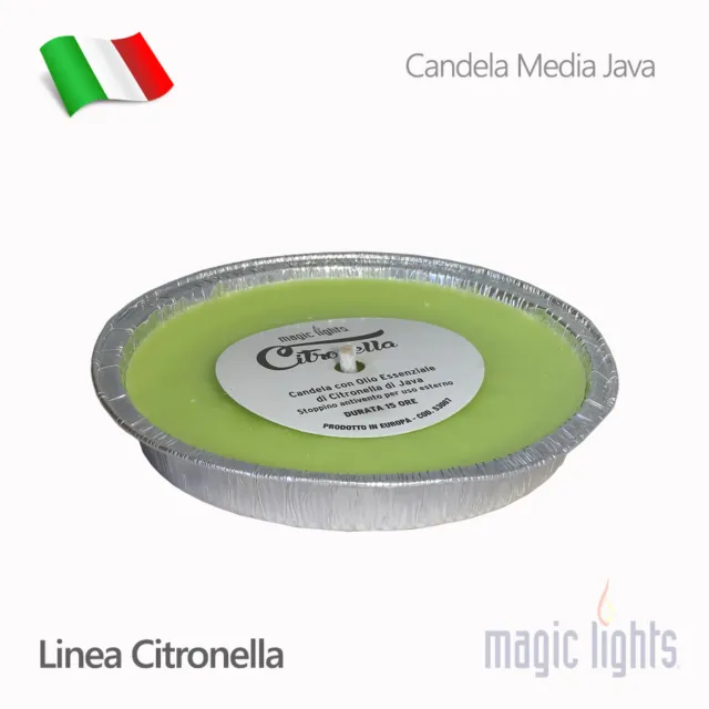 CANDELA GRANDE CITRONELLA Di Java Magic Lights Profumo Ambiente
