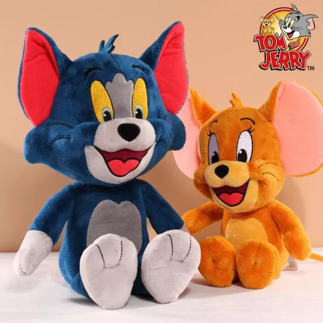 Tom and Jerry Plush Toy Doll Set Stuffed Animal Cartoon Movie Plushie Kids Gift