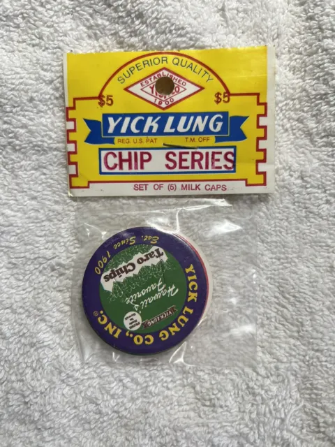 Yick Lung Chip Series Honolulu Hawaii Slammer Pog Milk Cap Rare 1993 Set Of 6