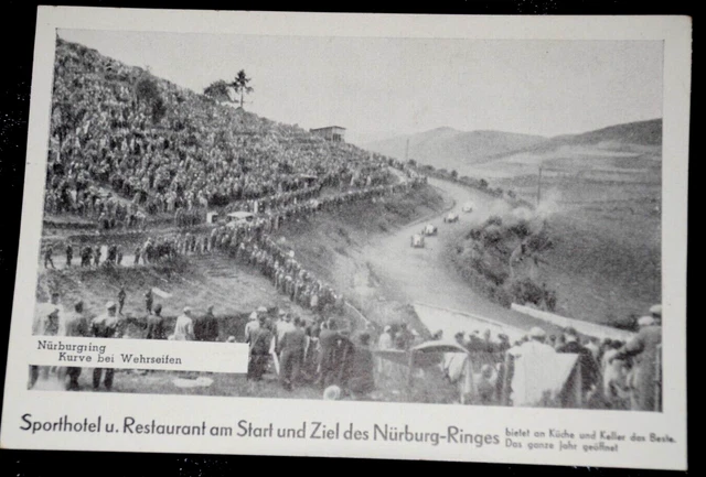 60899 Ak Auto Courses de Moto Nürburgring Courbe Par Wehrseifen Sporthotel