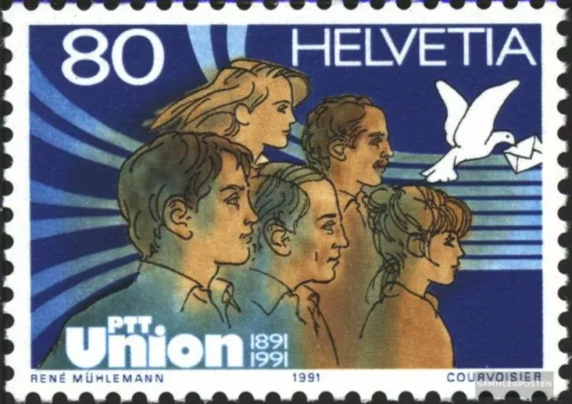 Schweiz 1454 (kompl.Ausg.) gestempelt 1991 PTT-Union