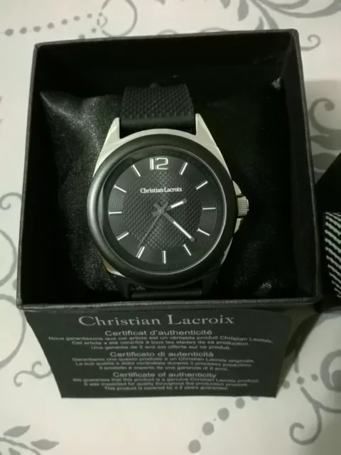 Montre christian hotsell lacroix noir