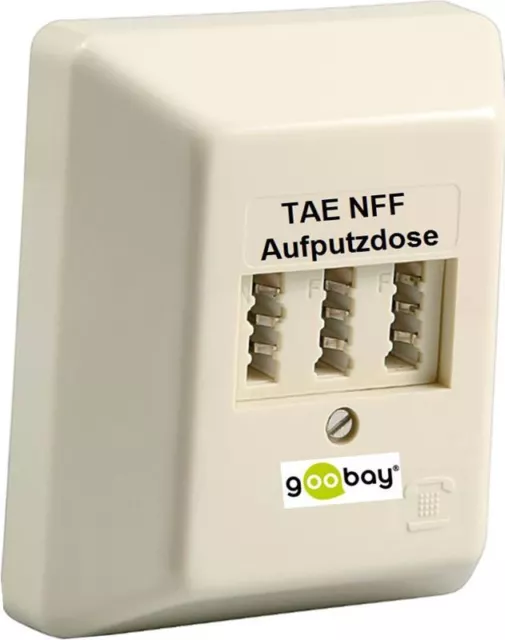 TAE NFF Aufputzdose Telefondose AP von goobay ® NEU Telefon Dose Beige