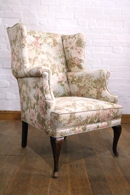 Antiguo sillón Wingback - silla de lectura