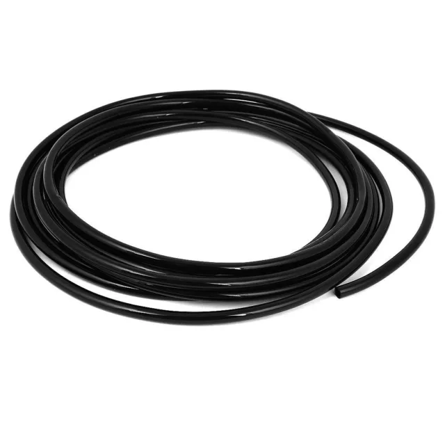 A● Black Flexible 6mm Diameter Pneumatic Air PU Hose Pipe Tube 4.7Meters Length