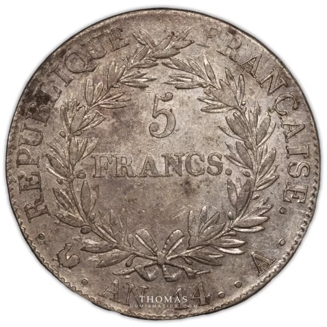 Monnaie - France Napoléon Ier - 5 Francs Argent An 14 A Paris