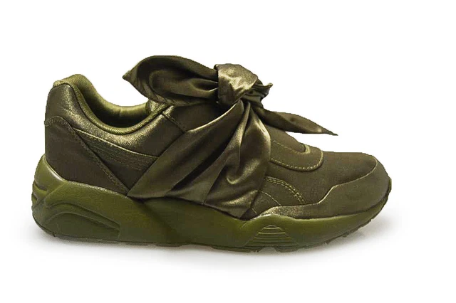 FEMMES PUMA NOEUD Basket Par Rihanna Fenty X Puma - - Olive Baskets EUR 183,88 PicClick FR