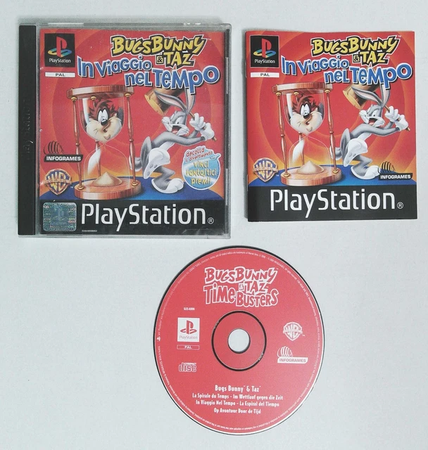 PS1 BUGS BUNNY & TAZ IN VIAGGIO NEL TEMPO Completo,ITALIANO