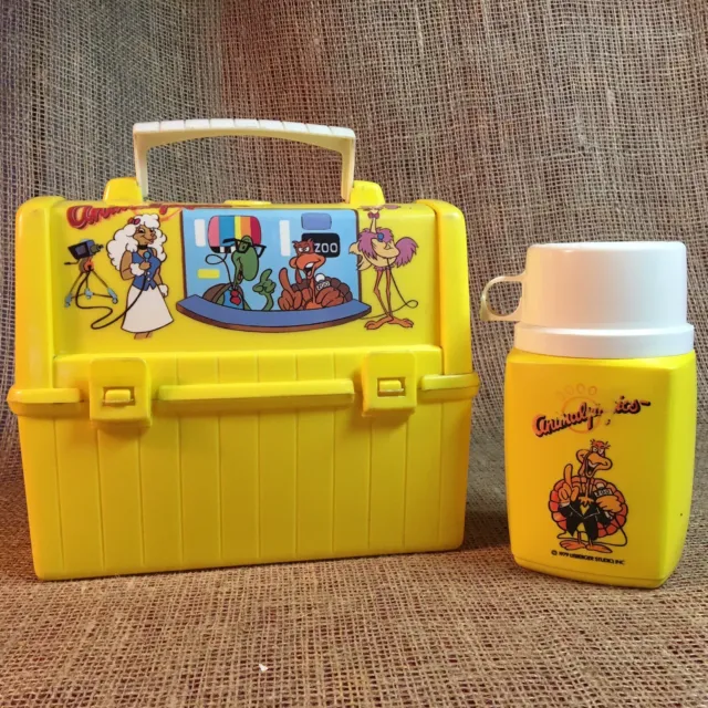 Vintage 1979 ANIMALYMPICS plastic Lunchbox Box with Thermos