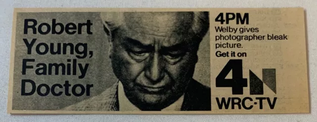 1976 Piccolo Wrc-Tv TV NBC Ad ~ Robert Giovane, Famiglia Doctor Marcus Welby Md