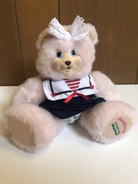 Fisher Price Plush Briarberry Collection Sarahberry Bear 1998 Stuffed Animal 9"